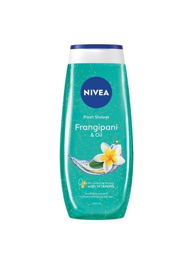Nivea Fresh Shower Frangipani & Oil Skin Protecting Formula with Vitamins 250ML - Image 1